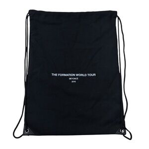 Beyonce The Formation World Tour Black VIP Gift Drawstring Backpack Sling Bag